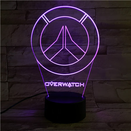 Overwatch - 3D Optical Illusion LED Lamp Hologram