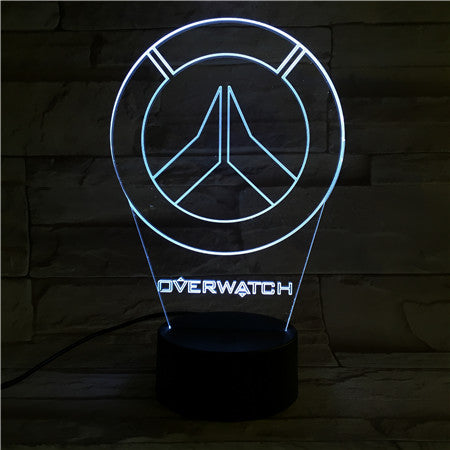 Overwatch - 3D Optical Illusion LED Lamp Hologram
