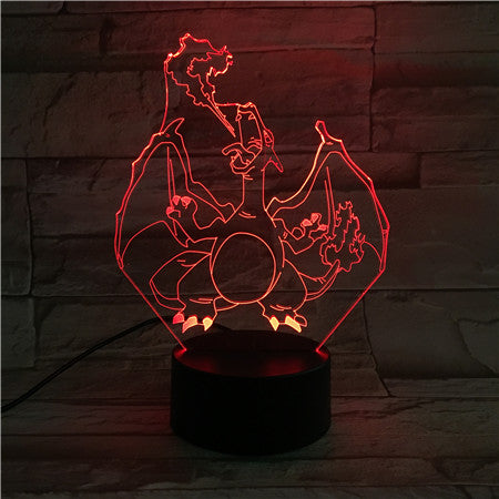 Dragon 2 - 3D Optical Illusion LED Lamp Hologram