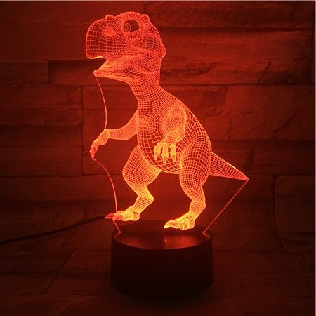 Standing Dino - 3D Optical Illusion LED Lamp Hologram