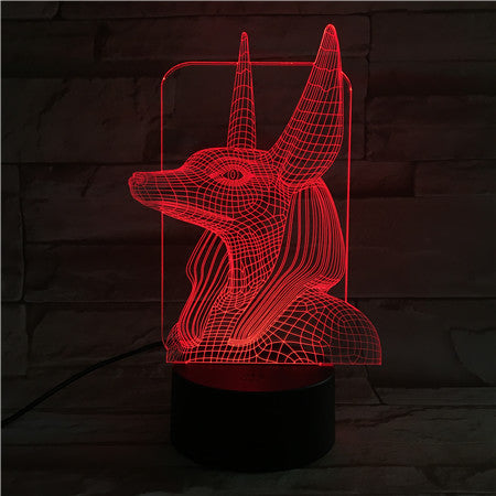 Egypt God 3 - 3D Optical Illusion LED Lamp Hologram