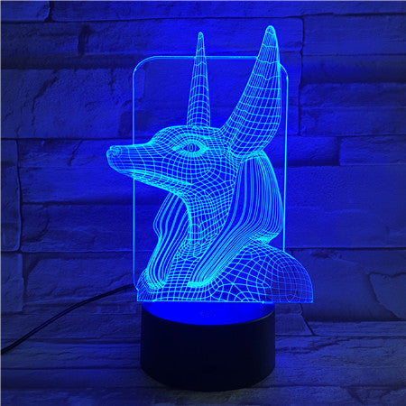 Egypt God 3 - 3D Optical Illusion LED Lamp Hologram