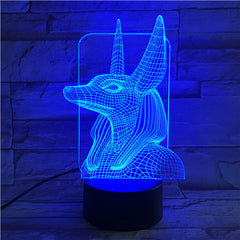 Egypt God 3 - 3D Optical Illusion LED Lamp Hologram