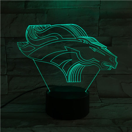 Horse 3 - 3D Optical Illusion LED Lamp Hologram