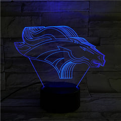 Horse 3 - 3D Optical Illusion LED Lamp Hologram