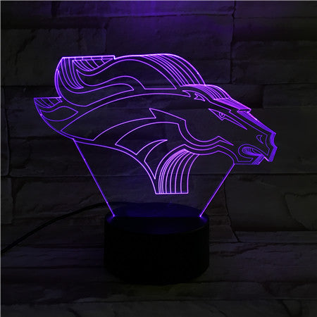 Horse 3 - 3D Optical Illusion LED Lamp Hologram