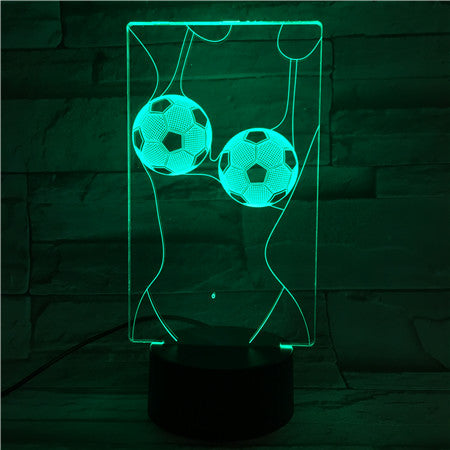 Football Bra - 3D Optical Illusion LED Lamp Hologram