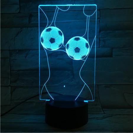 Football Bra - 3D Optical Illusion LED Lamp Hologram