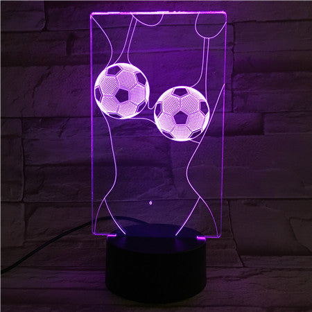 Football Bra - 3D Optical Illusion LED Lamp Hologram