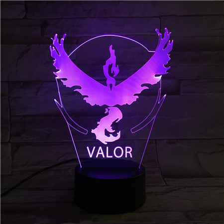 Valor - 3D Optical Illusion LED Lamp Hologram