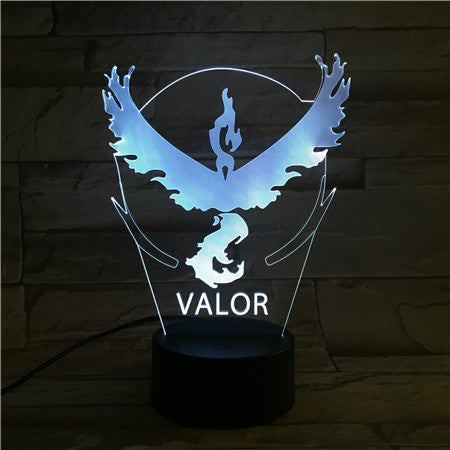 Valor - 3D Optical Illusion LED Lamp Hologram