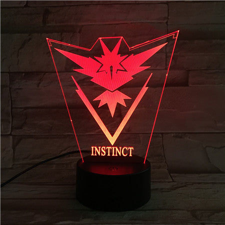 Instinct - 3D Optical Illusion LED Lamp Hologram