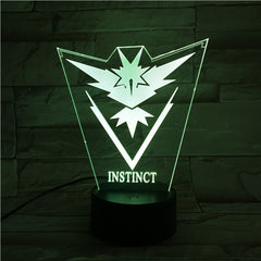 Instinct - 3D Optical Illusion LED Lamp Hologram