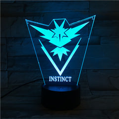 Instinct - 3D Optical Illusion LED Lamp Hologram