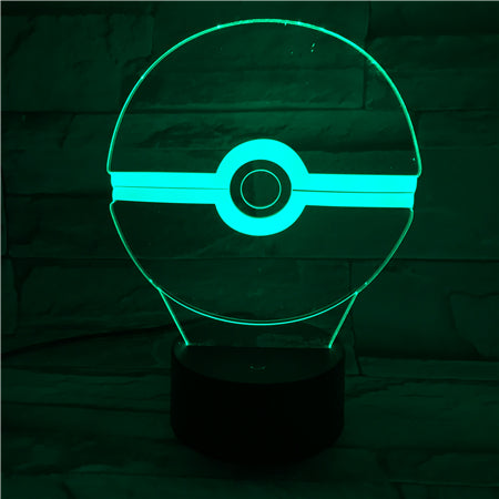 PokeBall - 3D Optical Illusion LED Lamp Hologram