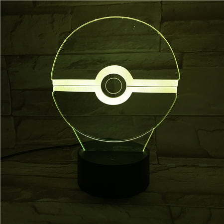 PokeBall - 3D Optical Illusion LED Lamp Hologram
