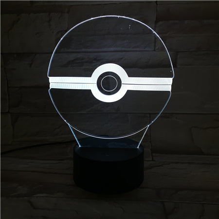PokeBall - 3D Optical Illusion LED Lamp Hologram