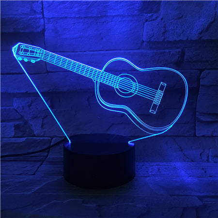 Guitar 2 - 3D Optical Illusion LED Lamp Hologram