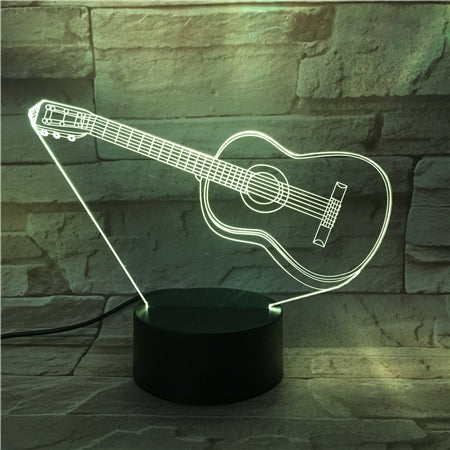 Guitar 2 - 3D Optical Illusion LED Lamp Hologram