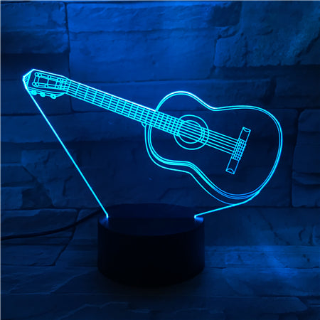 Guitar 2 - 3D Optical Illusion LED Lamp Hologram