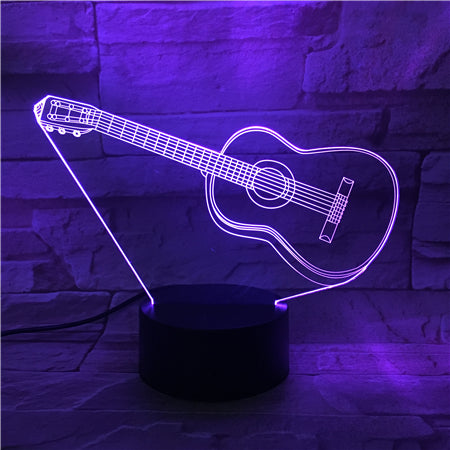 Guitar 2 - 3D Optical Illusion LED Lamp Hologram