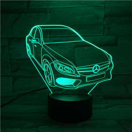 Car - 3D Optical Illusion LED Lamp Hologram