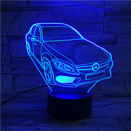 Car - 3D Optical Illusion LED Lamp Hologram