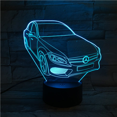 Car - 3D Optical Illusion LED Lamp Hologram