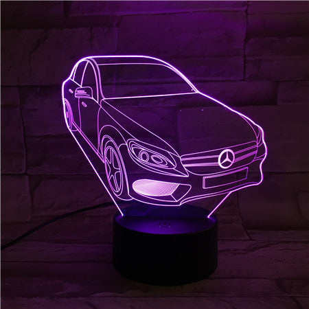 Car - 3D Optical Illusion LED Lamp Hologram