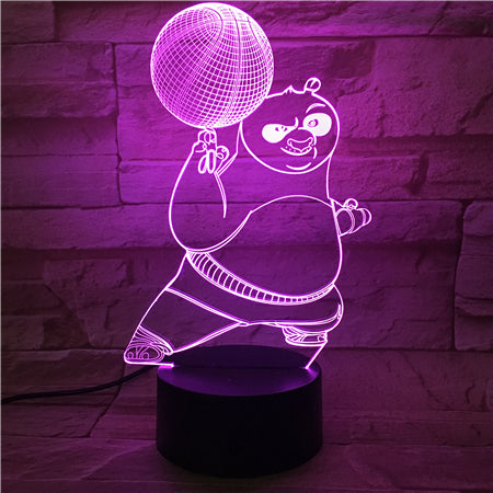 Panda 1 - 3D Optical Illusion LED Lamp Hologram