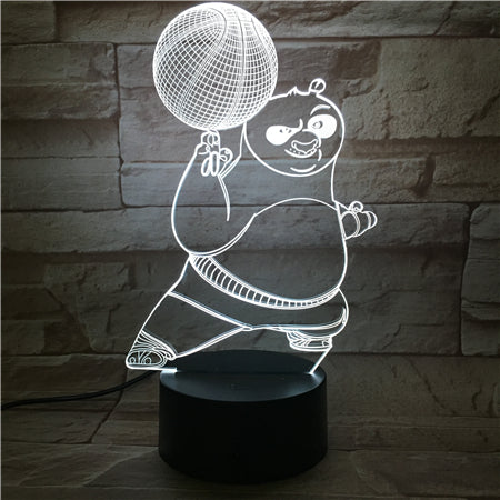 Panda 1 - 3D Optical Illusion LED Lamp Hologram