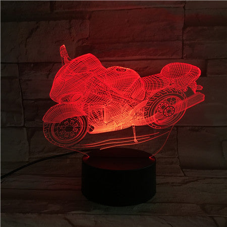 Motobike 2 - 3D Optical Illusion LED Lamp Hologram