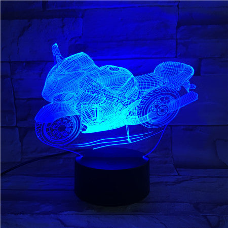 Motobike 2 - 3D Optical Illusion LED Lamp Hologram