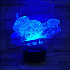 Motobike 2 - 3D Optical Illusion LED Lamp Hologram