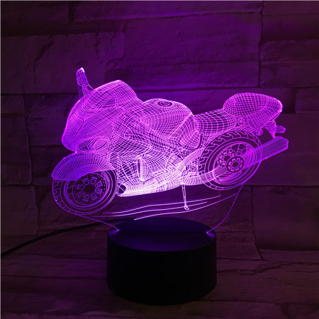 Motobike 2 - 3D Optical Illusion LED Lamp Hologram