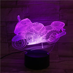 Motobike 2 - 3D Optical Illusion LED Lamp Hologram