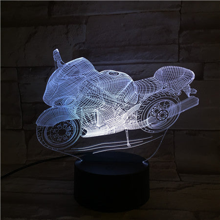 Motobike 2 - 3D Optical Illusion LED Lamp Hologram