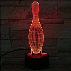 Ninepins - 3D Optical Illusion LED Lamp Hologram