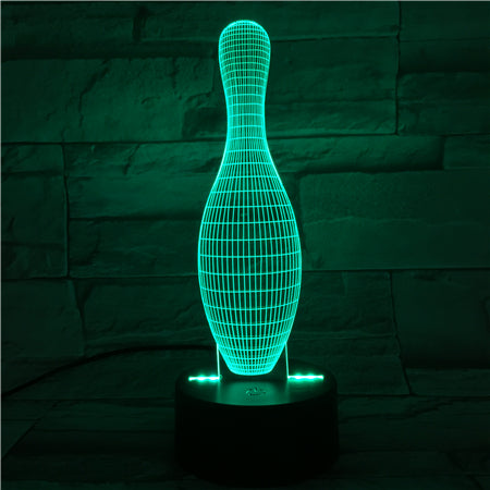 Ninepins - 3D Optical Illusion LED Lamp Hologram