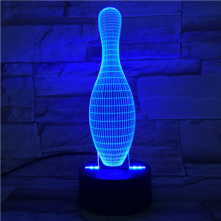 Ninepins - 3D Optical Illusion LED Lamp Hologram