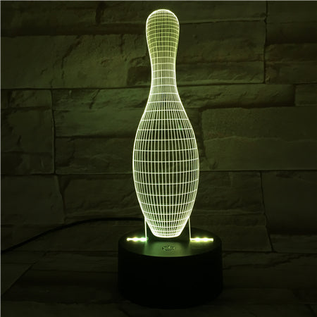 Ninepins - 3D Optical Illusion LED Lamp Hologram