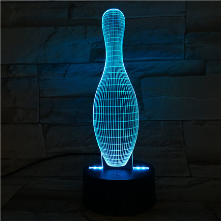 Ninepins - 3D Optical Illusion LED Lamp Hologram
