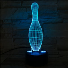 Ninepins - 3D Optical Illusion LED Lamp Hologram