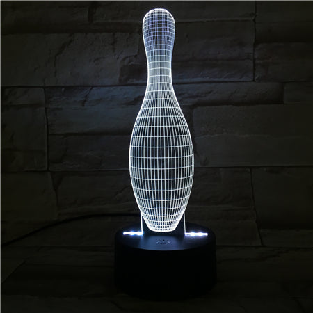 Ninepins - 3D Optical Illusion LED Lamp Hologram