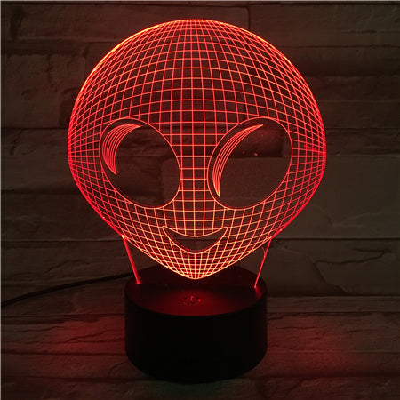 Alien - 3D Optical Illusion LED Lamp Hologram