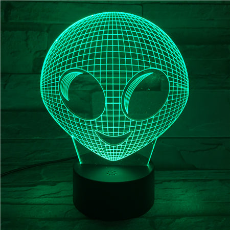 Alien - 3D Optical Illusion LED Lamp Hologram