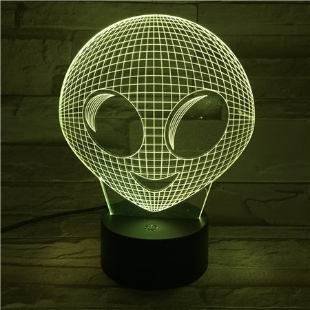 Alien - 3D Optical Illusion LED Lamp Hologram