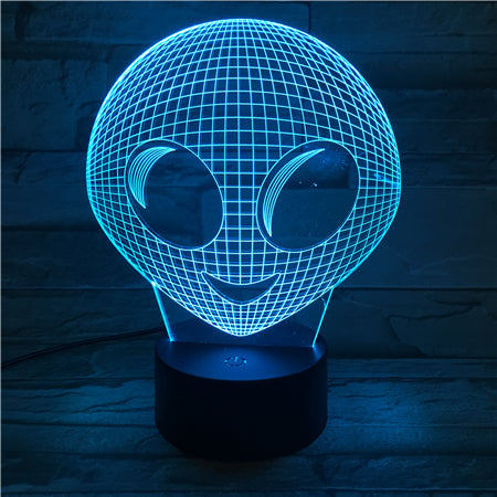 Alien - 3D Optical Illusion LED Lamp Hologram