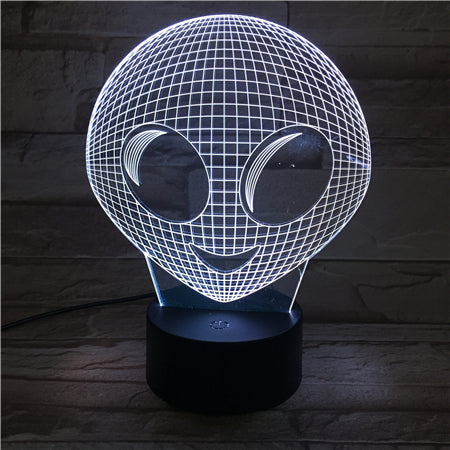 Alien - 3D Optical Illusion LED Lamp Hologram