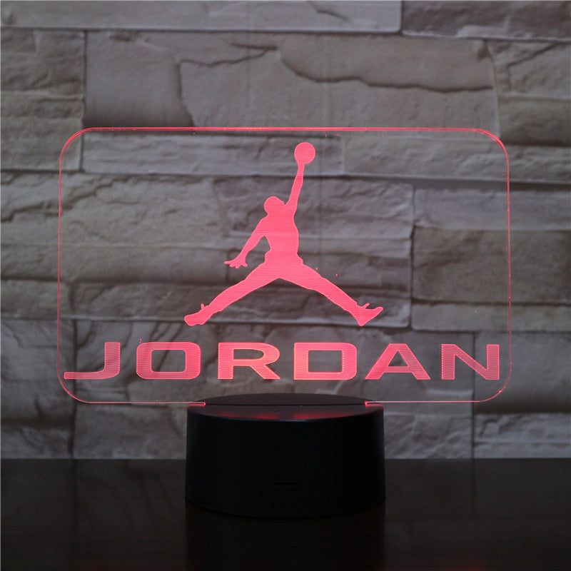 Basketball Michael Jordan Usb 3d Led Night Light Boys Child Kids Fans Birthday Gifts Multicolor RGB AJ Desk Lamp Bedroom